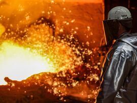 A steel mill in Germany.