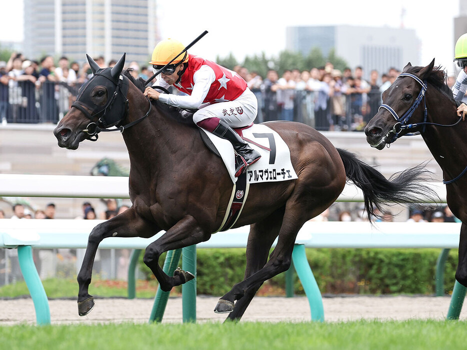 ８月の２歳新馬戦を勝ったアルマヴェローチェ　photo by Sankei Visual