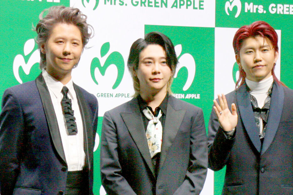 Ｍｒｓ．ＧＲＥＥＮ　ＡＰＰＬＥの（左から）藤澤涼架、大森元貴、若井滉斗