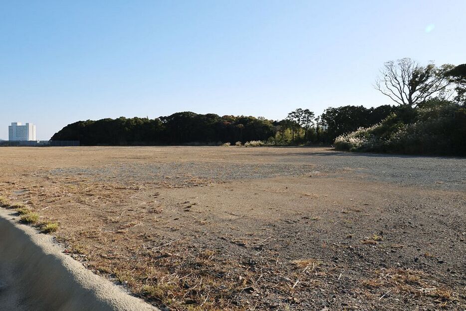 統合小学校の建設予定地（和歌山県串本町で）