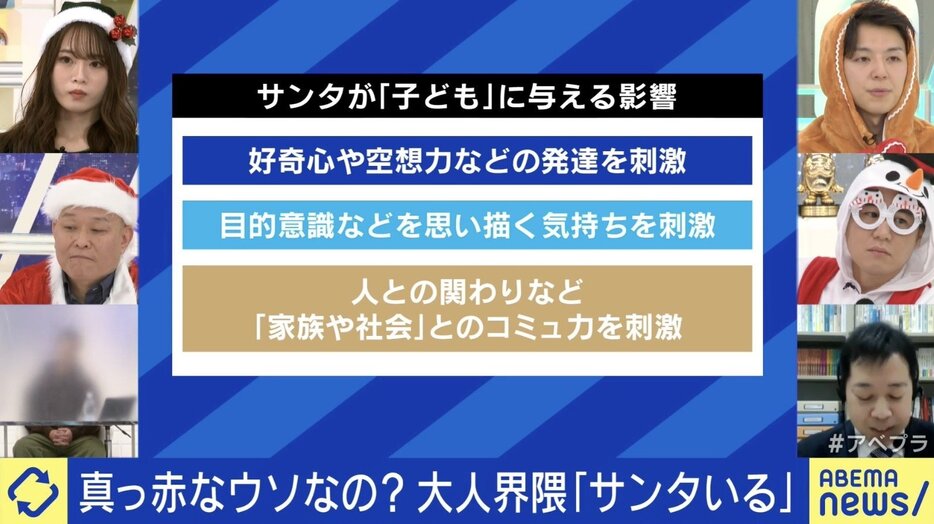 サンタが子どもに与える影響