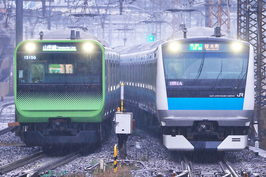 羽田アクセス線の工事で山手線と京浜東北線が運休となる（画像：PIXTA）。