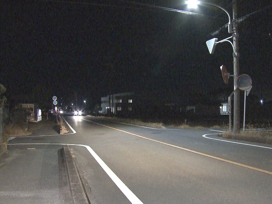 事故があった現場 愛知県愛西市