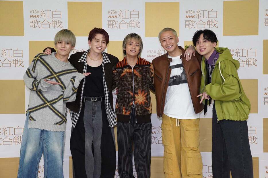 Da-iCE／（左から）岩岡徹、花村想太、和田颯、大野雄大、工藤大輝（提供写真）