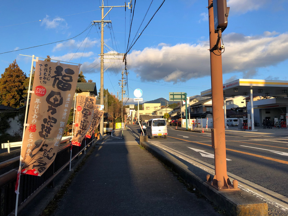 コースとなる中津川市内