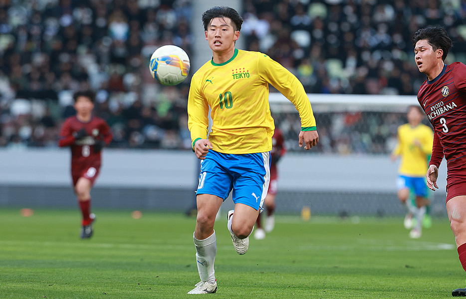 決勝ゴールをアシストした森田晃（帝京）