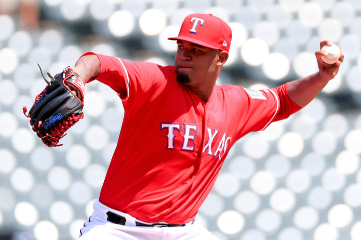 左腕ヨアンデル・メンデス（写真はMLBテキサス・レンジャーズ時代）。(C)Getty Images