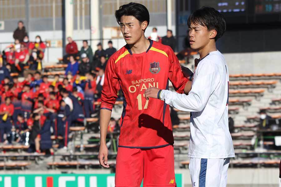 札幌大谷の大石蓮斗【写真：FOOTBALL ZONE編集部】