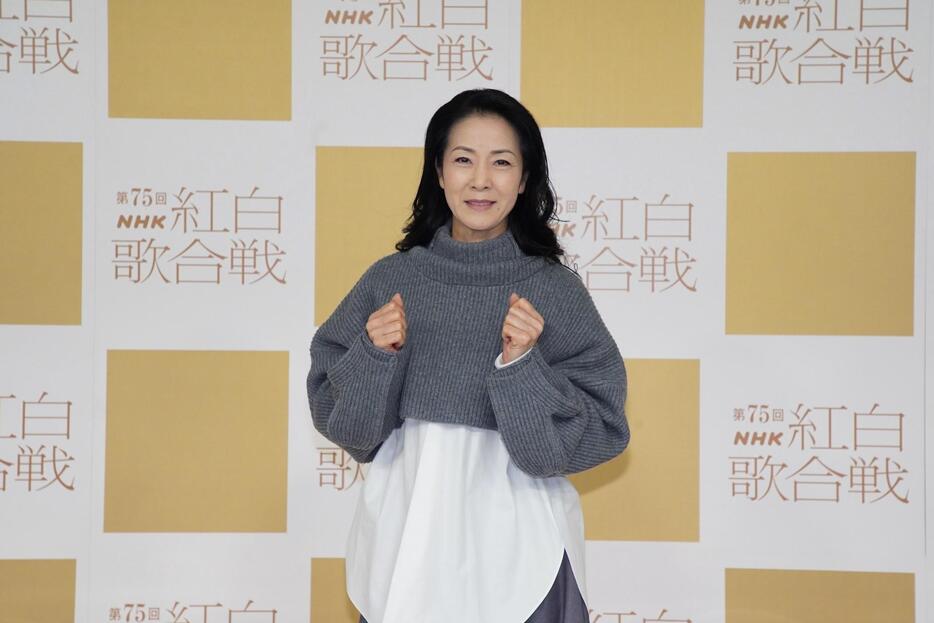 「第75回NHK紅白歌合戦」のリハーサルに登場した坂本冬美さん（C）NHK