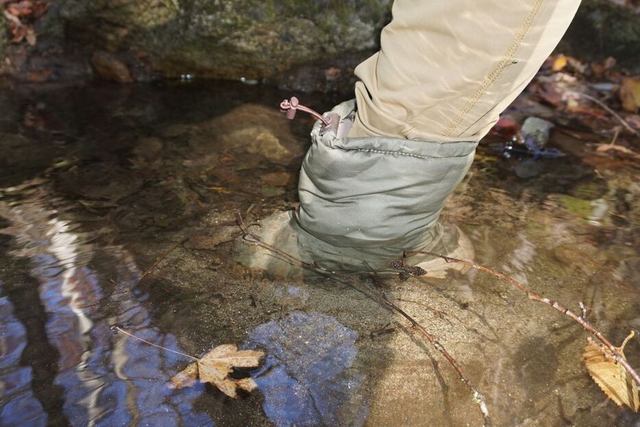 川に入っても浸水しない高い防水性