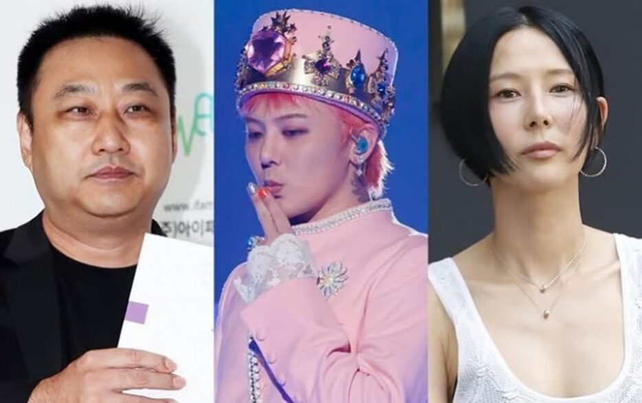 （左から）コメディアンのキム・スヨン、歌手G-DRAGON、タレントのキム・ナヨン(c)MONEYTODAY