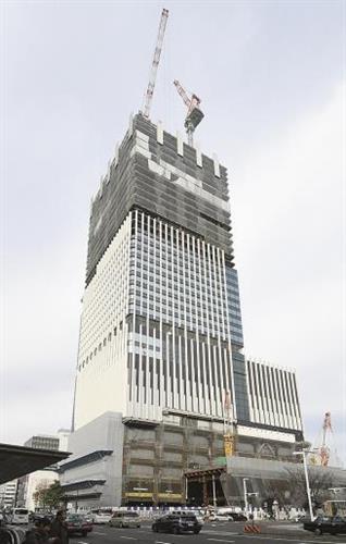 現在建設中のザ・ランドマーク名古屋栄