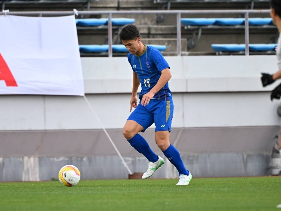 来季から長崎に加入する阪南大MF齋藤遼太(4年=長崎U-18)(JUFA/Reiko IIJIMA)