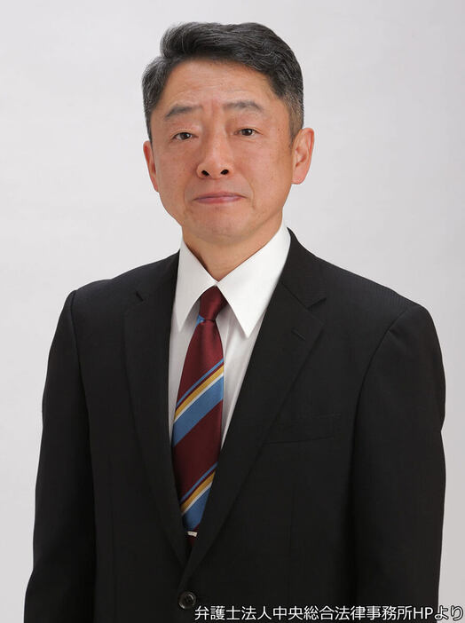 北川健太郎被告（弁護士法人中央総合法律事務所HPより※現在は削除済み）