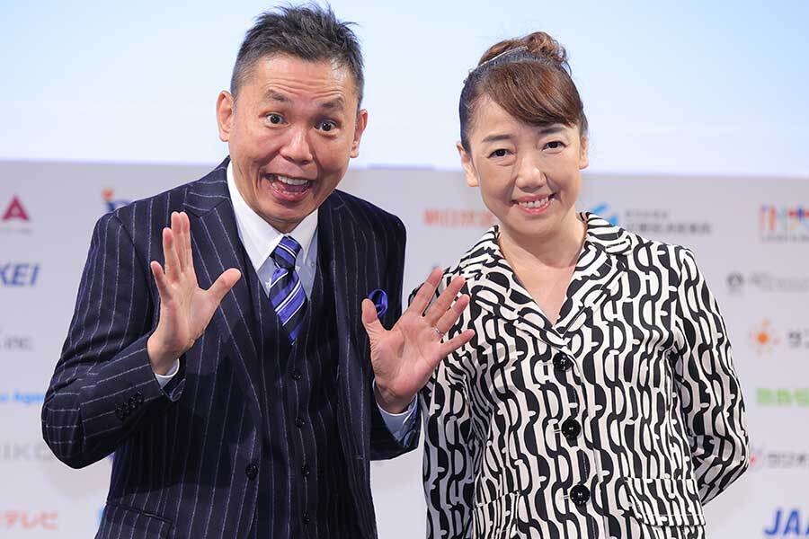 イベントに出席した爆笑問題・太田光（左）と太田光代【写真：ENCOUNT編集部】