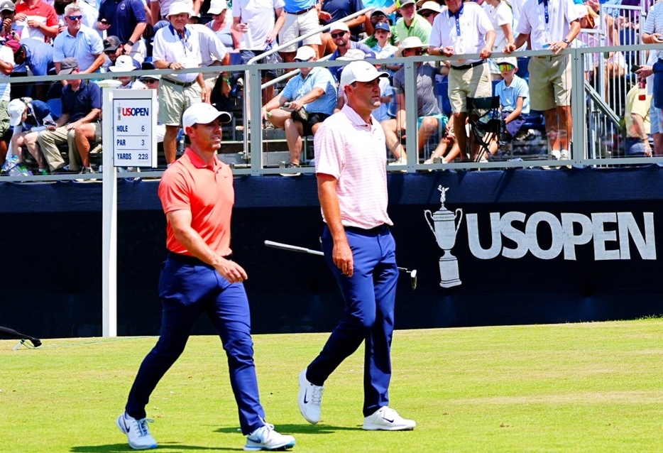 PGAツアー代表はローリー・マキロイとスコッティシェフラー（24年全米オープン撮影/Blue Sky Photos）