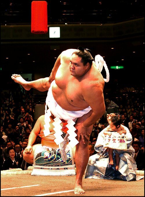 力士時代の曙太郎氏　Photo by GettyImages