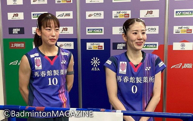 志田千陽（右）＆松山奈未（再春館製薬所）