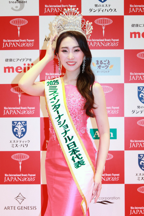 『2025ミス・インターナショナル日本代表選出大会』グランプリの能崎愛さん（C）ORICON NewS inc.