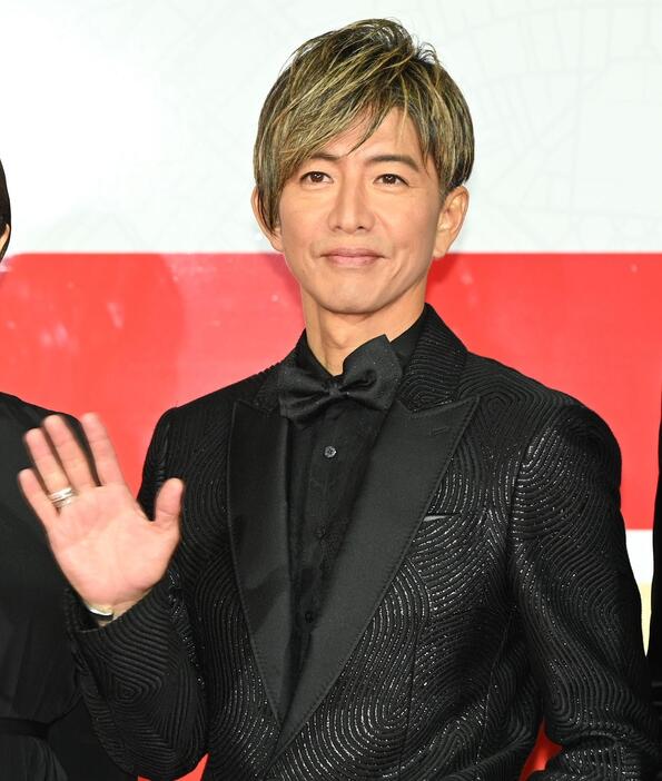 映画「グランメゾン・パリ」のレッドカーペットイベントに登場した木村拓哉さん