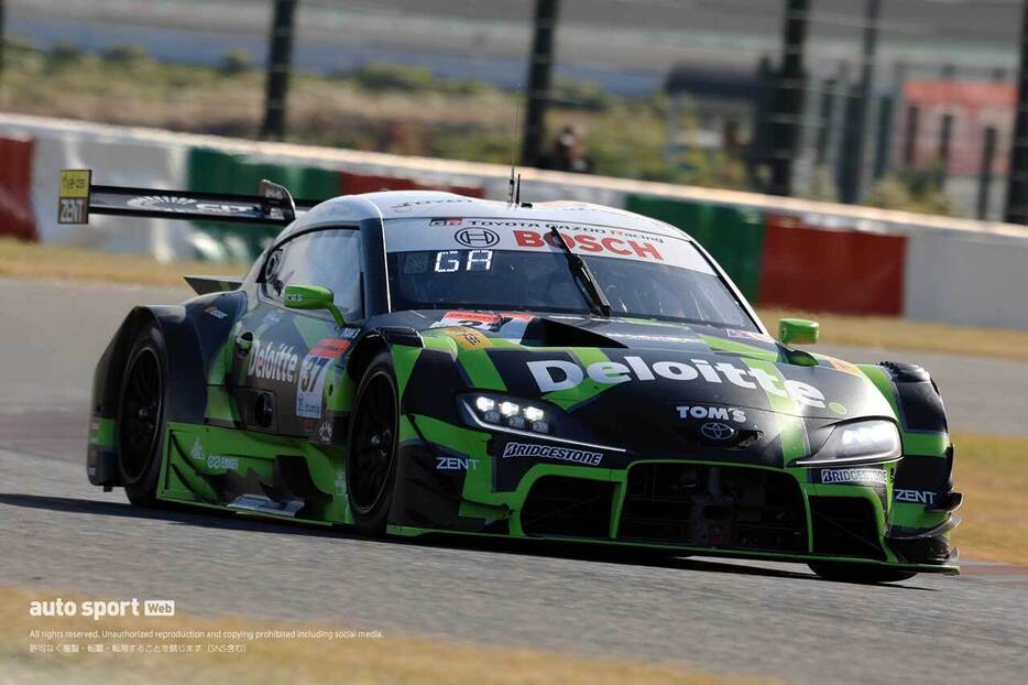 2024年スーパーGT最終戦第5戦鈴鹿予選で9番手となった37号車Deloitte TOM'S GR Supra