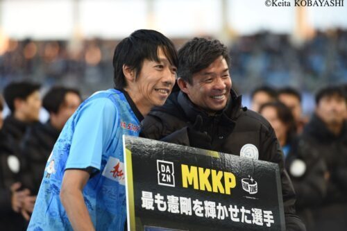 中村憲剛の引退試合に鬼木監督も選手で出場　[写真]=小林渓太