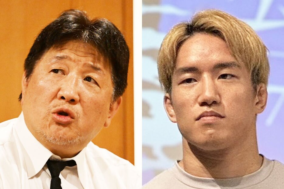 前田日明氏(左)と朝倉海