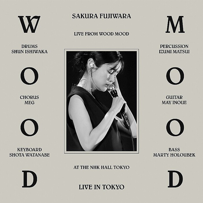 藤原さくら、ライブAL『wood mood (live at NHK Hall, 2024)』配信決定＆先行配信もスタート