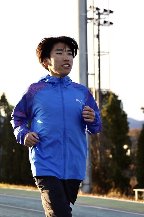 上りの走りには定評ある斎藤将也（写真・城西大学男子駅伝部）