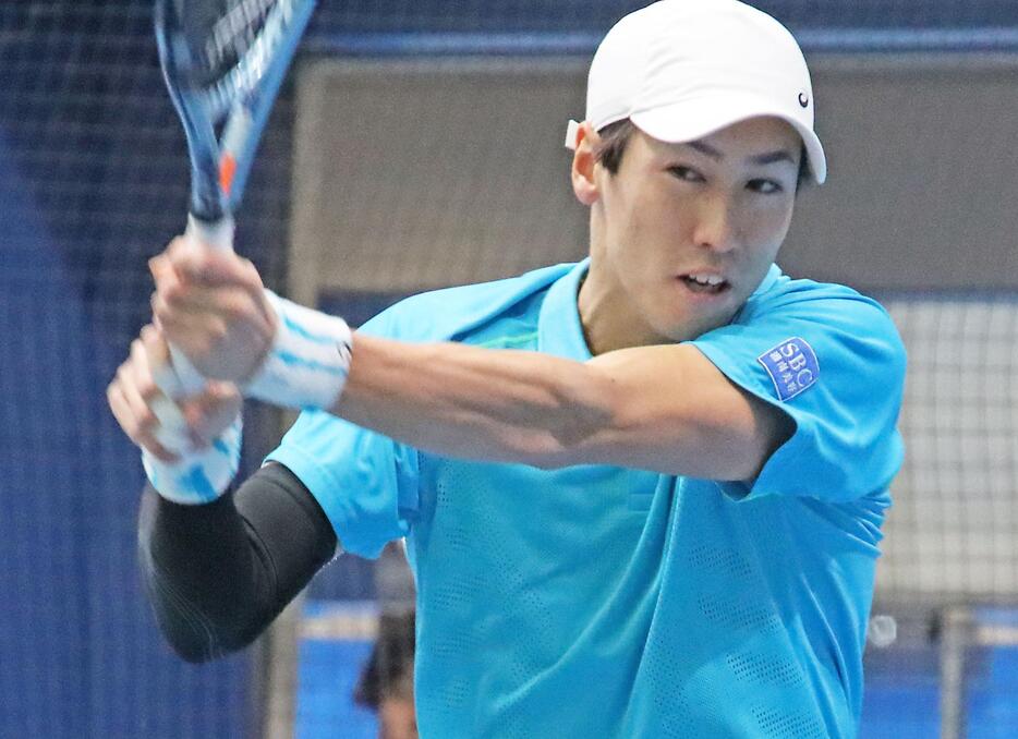 勝利した綿貫陽介[画像/tennis365.net]