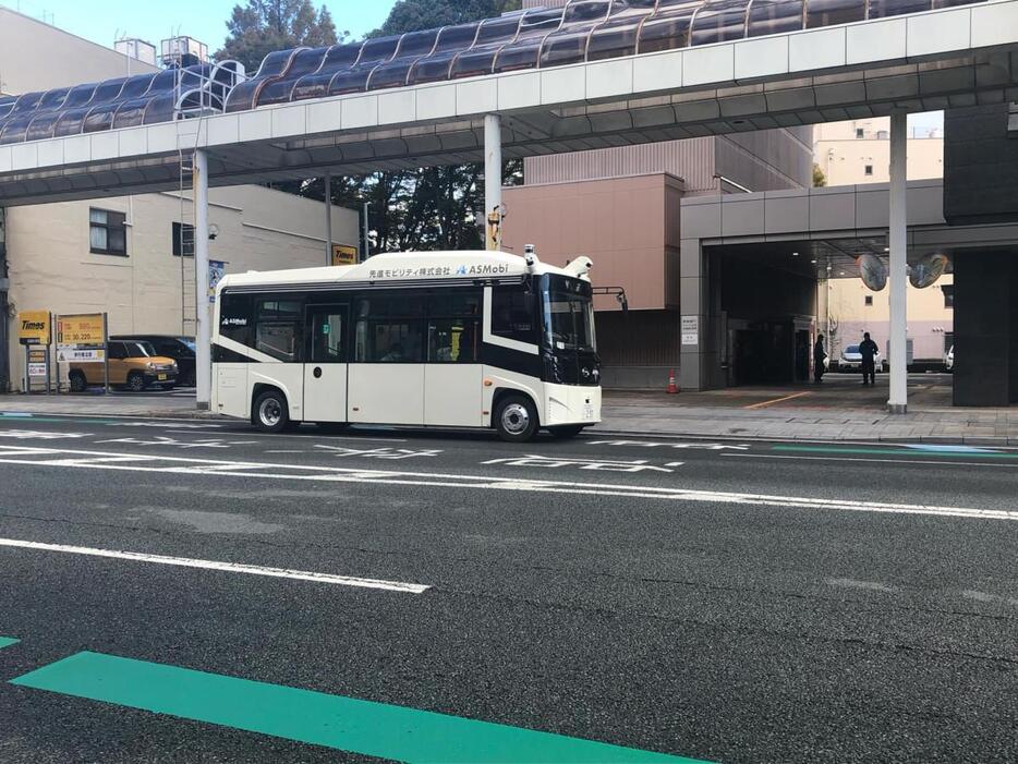 沼津市を走る自動運転バス