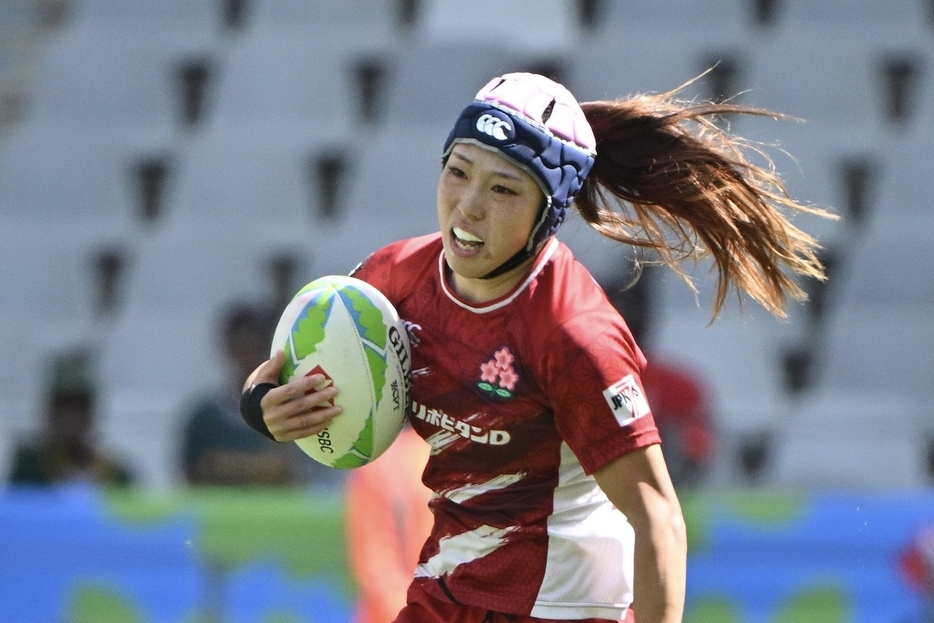 アイルランド戦で2トライを挙げた大谷芽生(©︎JRFU)