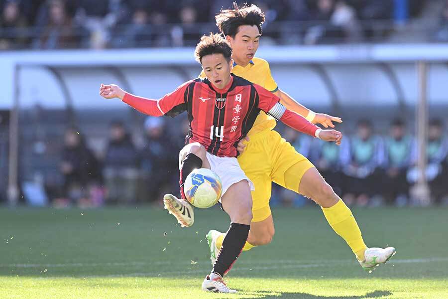 日章学園の高岡伶颯【写真：徳原隆元】