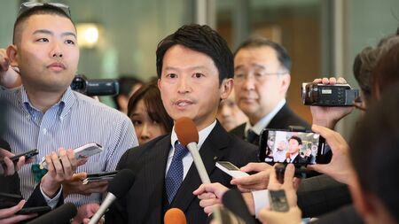 斎藤元彦兵庫県知事に対する告発が、正式に公益通報として認められた （写真：時事）