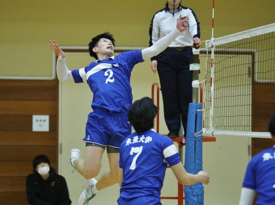 柳北悠李（東亜大）【写真：月刊バレーボール】