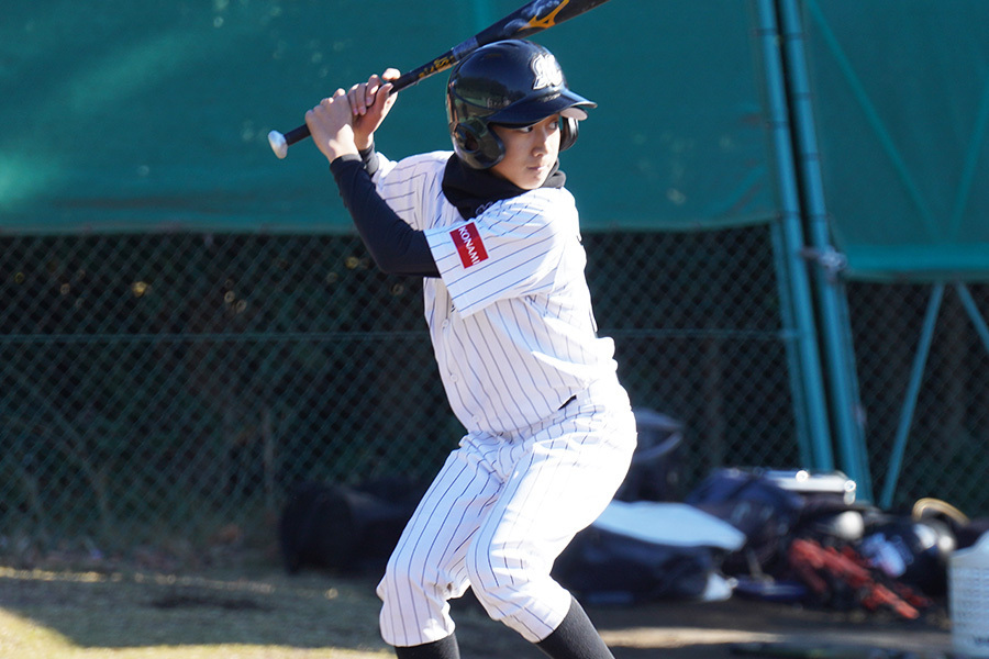 千葉ロッテジュニアの主将を務める梶原大誠【写真：上野明洸】