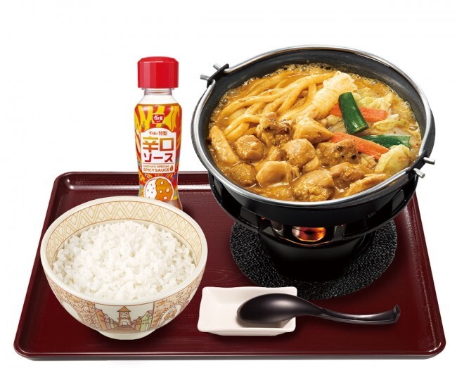 「鶏カレー担々鍋定食」（ミニ 860円／並盛 890円／大盛 930円）　※価格は税込み