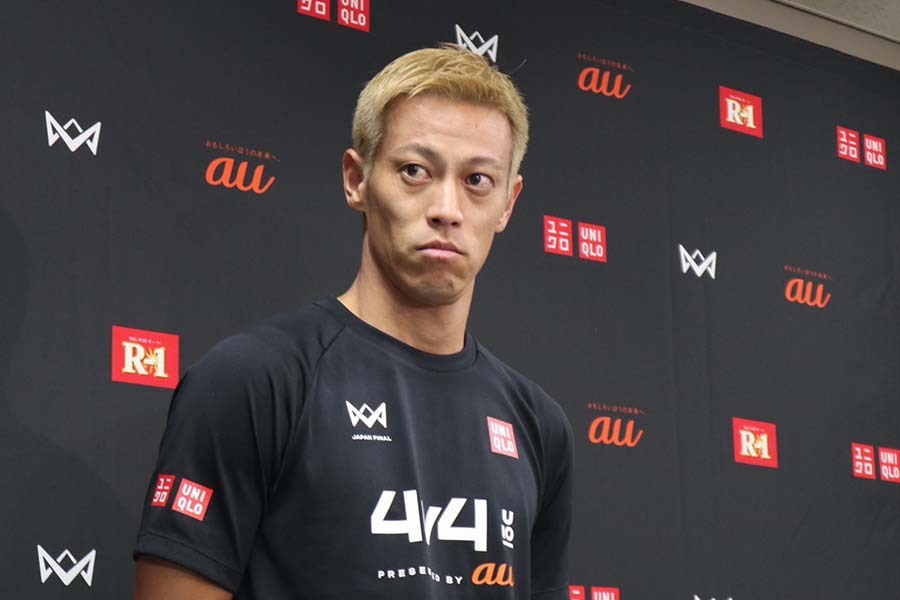 本田圭佑が「4v4 JAPAN CUP 2024」レジェンドマッチに出場【写真：FOOTBALL ZONE編集部】