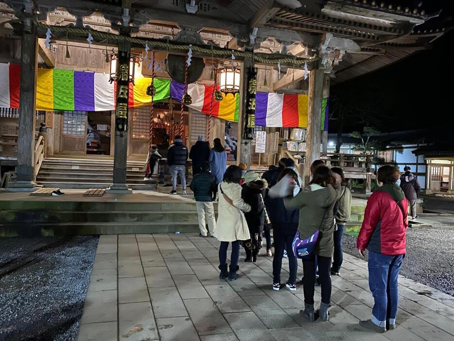 初詣の様子（大雄山最乗寺内で撮影）