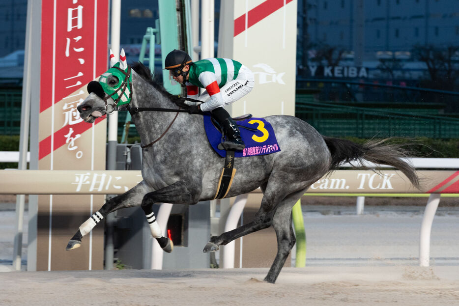 東京シンデレラマイル・フェブランシェと吉原寛人騎手 (C)東京シティ競馬