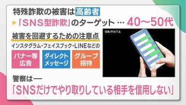 「SNS型詐欺」の注意点