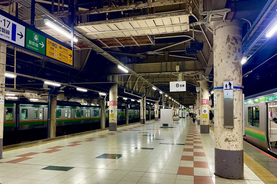 JR上野駅地平ホーム（画像：写真AC）。