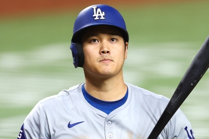 MLB公式によるNo.1プレーに、大谷が50ー50を達成したマーリンズ戦での大活躍が選ばれた。(C)Getty Images