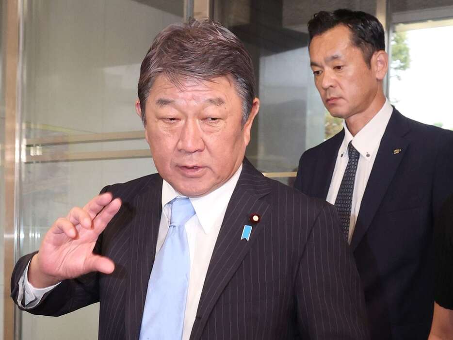 自民党の茂木敏充前幹事長（関勝行撮影）