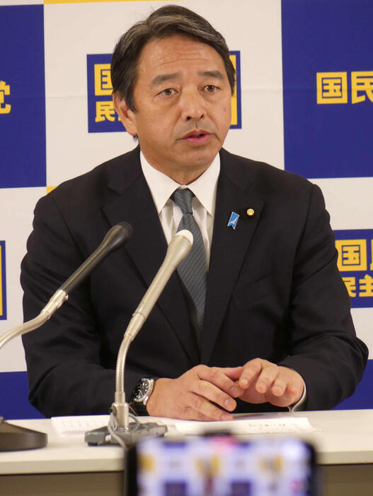 国民民主党の榛葉賀津也幹事長（2024年12月20日撮影）