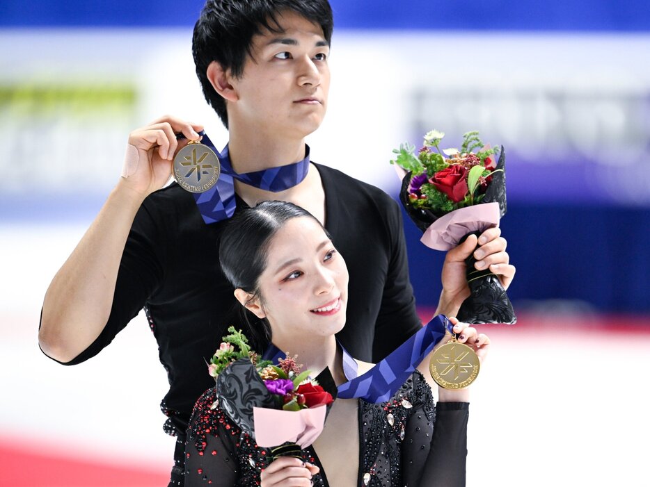 全日本選手権ペアで優勝を果たした三浦璃来＆木原龍一 photograph by Asami Enomoto