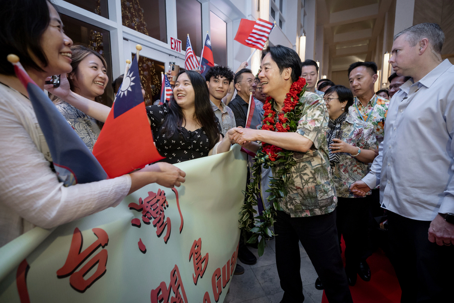 米国との関係強化のためにグアムを訪問した台湾の頼清徳総統（Taiwan Presidential Office/AP/アフロ）