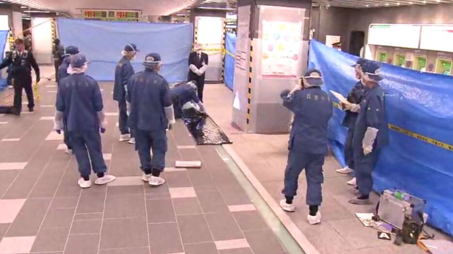 事件現場　神戸市営地下鉄三宮駅