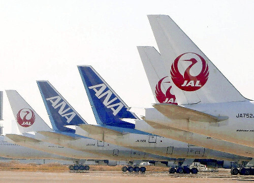 ＪＡＬ（日航）とＡＮＡ（全日空）機