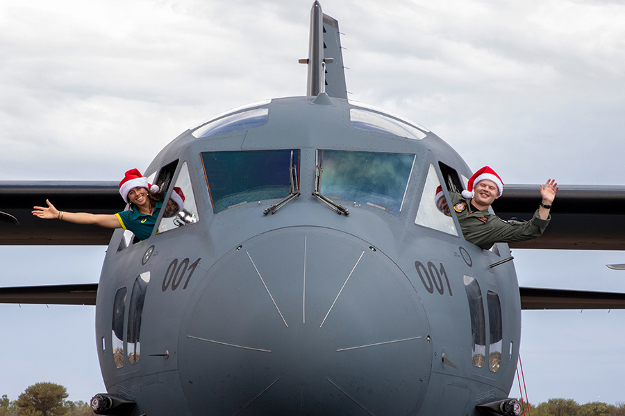 「クリスマス・ドロップ24作戦」に向かうオーストラリア空軍機（画像：オーストラリア空軍）。